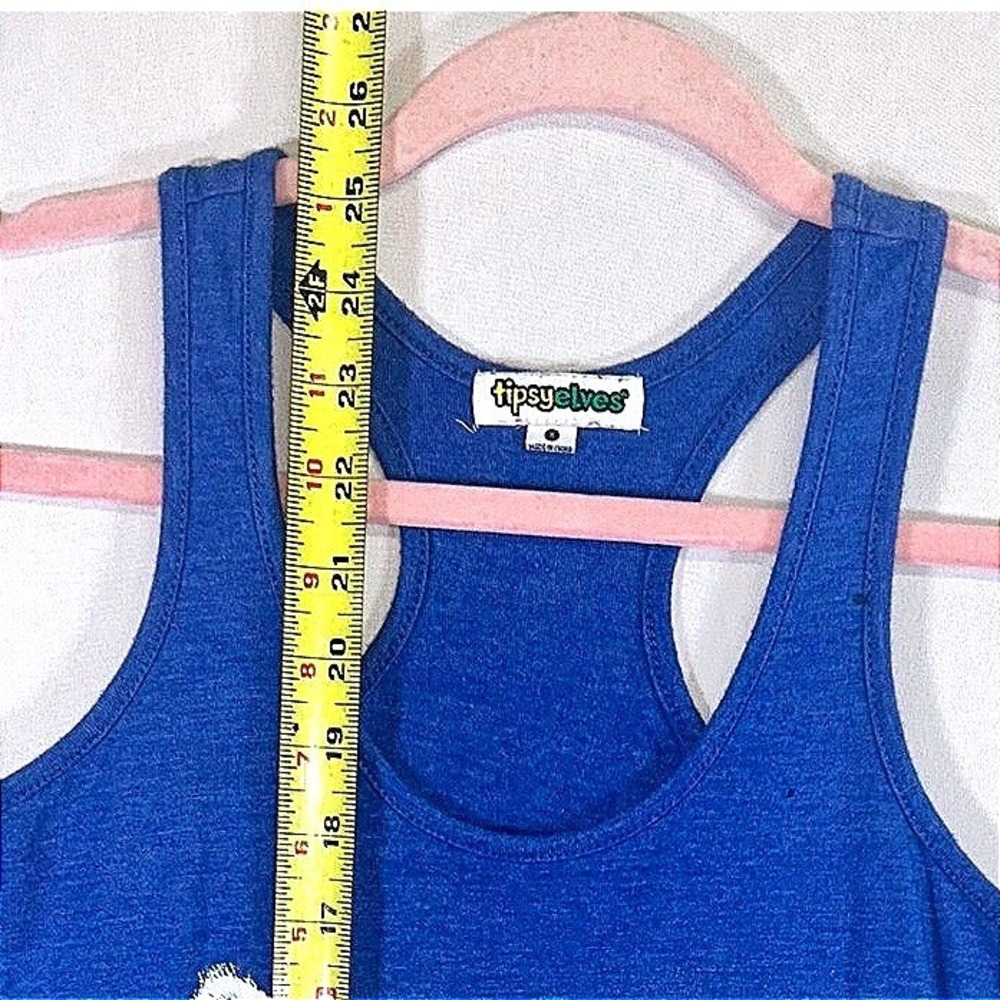 Tipsy Elves Rainbow Cat Tank Top Small Funny Graphic Racerback Pride Festival - Picture 5 of 7